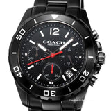 Coach Kent Chronograph Black Dial Black Steel Strap Watch for Men - 14602554 Authentic Buy Shop Now