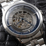 Maserati Ricordo Automatic Skeleton Silver Dial Silver Steel Strap Watch For Men - R8823133005 Authentic Buy Shop Now