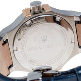 Maserati Potenza Diamonds Silver Dial Blue Leather Strap Watch For Women - R8851108502 Authentic Buy Shop Now