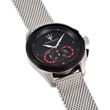 Maserati Traguardo Black Dial Silver Mesh Bracelet Watch For Men - R8873612005 Authentic Buy Shop Now