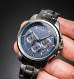 Maserati Successo Chronograph Blue Dial Black Steel Strap Watch For Men - R8873621005 Authentic Buy Shop Now