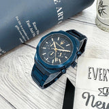 Maserati Stile Chronograph Blue Dial Blue Steel Strap Watch For Men - R8873642008 Authentic Buy Shop Now