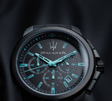 Maserati Aqua Edition Quartz Precision Chronograph Black Dial Watch For Men - R8873644003 Authentic Buy Shop Now