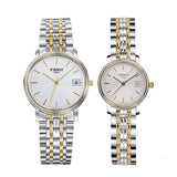 Tissot Desire White Dial Two Tone Mesh Bracelet Two Tone Steel Watch For Men - T52.2.481.31 Authentic Buy Shop Now