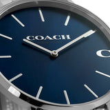 Coach Charles Blue Dial Silver Steel Strap Watch for Men - 14602429 Authentic Buy Shop Now