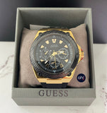 Guess Legacy Black Dial Black Rubber Strap Watch for Men - W1049G5 Authentic Buy Shop Now