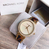 Michael Kors Parker Mother Of Pearl White Dial Two Tone Steel Strap Watch For Women - MK6518 Authentic Buy Shop Now