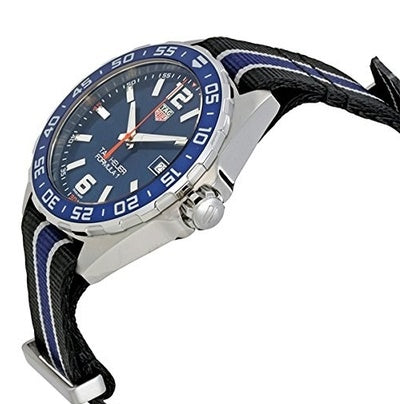 Tag Heuer Formula 1 Quartz Blue Dial Two Tone NATO Strap Watch for Men - WAZ1010.FC8197 Authentic Buy Shop Now