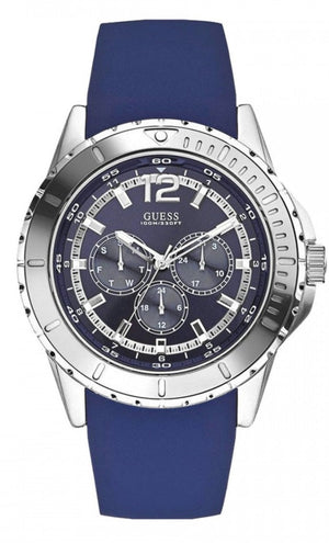 Guess Maverick Black Dial Rubber Strap Watch for Men - W0485G3 Authentic Buy Shop Now