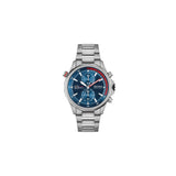 Hugo Boss Globetrotter Blue Dial Silver Steel Strap Watch for Men - 1513823 Authentic Buy Shop Now
