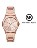 Michael Kors Hartman Rose Gold Dial Rose Gold Steel Strap Watch For Women - MK3491 Authentic Buy Shop Now