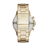 Fossil Townsman Chronograph White Dial Gold Steel Strap Watch for Men - FS5348 Authentic Buy Shop Now
