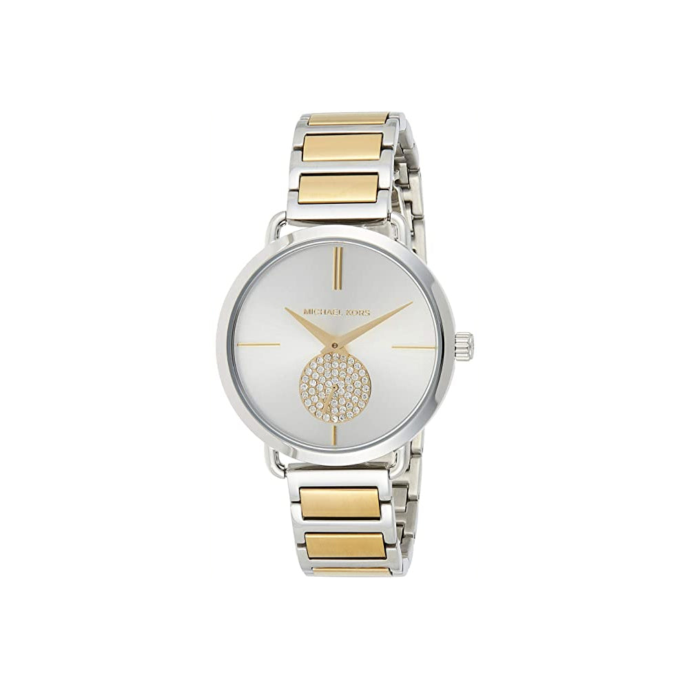 Michael Kors Silver Dial Two Tone Steel Strap Watch for Women - MK3679 Authentic Buy Shop Now