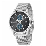 Maserati Epoca 42mm Black Dial Steel Silver Mesh Bracelet Watch For Men - R8873618003 Authentic Buy Shop Now