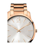 Calvin Klein City White Dial Rose Gold Steel Strap Watch for Men - K2G21646 Authentic Buy Shop Now