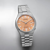 Citizen Tsuyosa Automatic Salmon Orange Dial Silver Steel Strap Watch For Men - NJ0159-86Z Authentic Buy Shop Now