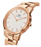 Daniel Wellington Iconic Link White Dial Rose Gold Steel Strap Watch for Women - DW00100213 Authentic Buy Shop Now