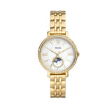 Fossil Jacqueline Moonphase Mother of Pearl Dial Gold Steel Strap Watch for Women - ES5167 Authentic Buy Shop Now