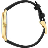 Gucci G-Timeless Mother of Pearl Dial Black Leather Strap Watch For Women - YA126589 Authentic Buy Shop Now