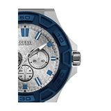 Guess Force White Dial Blue Rubber Strap Watch For Men - W0674G4 Authentic Buy Shop Now