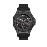 Guess Genesis Quartz Black Dial Black Silicone Strap Watch For Men - W1254G2 Authentic Buy Shop Now