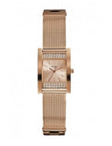 Guess Nouveau Diamonds Rose Gold Dial Rose Gold Mesh Bracelet Watch for Women - W0127L3 Authentic Buy Shop Now