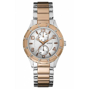 Guess Siren White Dial Two Tone Steel Strap Watch for Women - W0442L4 Authentic Buy Shop Now