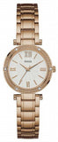 Guess Park Ave White Dial Rose Gold Steel Strap Watch for Women - W0767L3 Authentic Buy Shop Now