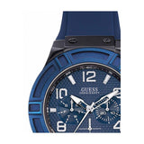 Guess Rigor Analog Blue Dial Blue Rubber Strap Watch For Men - W0248G5 Authentic Buy Shop Now