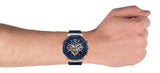 Guess Momentum Chronograph Blue Dial Blue Rubber Strap Watch for Men - GW0263G2 Authentic Buy Shop Now