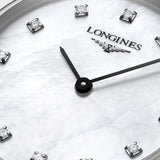 Longines La Grande Classique Diamonds White Dial Silver Steel Strap Watch for Women - L4.209.4.87.6 Authentic Buy Shop Now