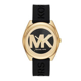 Michael Kors Janelle Quartz Black Dial Black Rubber Strap Watch For Women - MK7313 Authentic Buy Shop Now