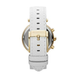 Michael Kors Parker White Dial with Diamonds White Leather Strap Watch for Women - MK2290 Authentic Buy Shop Now