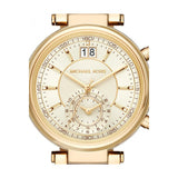 Michael Kors Sawyer White Dial Gold Steel Strap Watch for Women - MK6362 Authentic Buy Shop Now