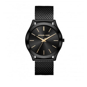Michael Kors Slim Runway Black Dial Black Mesh Strap Watch for Women - MK8607 Authentic Buy Shop Now