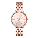 Michael Kors Pyper Three-Hand Rose Gold Dial Rose Gold Steel Strap Watch For Women - MK3897 Authentic Buy Shop Now