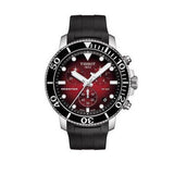 Tissot Seastar 1000 Chronograph Red Dial Black Rubber Strap Watch For Men - T120.417.17.421.00 Authentic Buy Shop Now