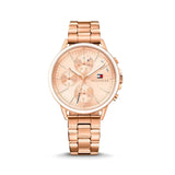 Tommy Hilfiger Carly Rose Gold Dial Rose Gold Steel Strap Watch for Women - 1781788 Authentic Buy Shop Now