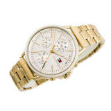 Tommy Hilfiger Carly White Dial Gold Steel Strap Watch for Women - 1781786 Authentic Buy Shop Now