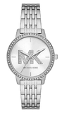 Michael Kors Melissa Quartz Silver Dial Silver Steel Strap Watch for Women - MK1055 Authentic Buy Shop Now