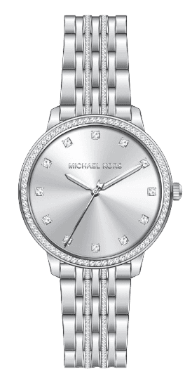 Michael Kors Melissa Quartz Silver Dial Silver Steel Strap Watch for Women - MK4367 Authentic Buy Shop Now