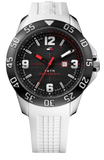 Tommy Hilfiger Sport Black Dial White Rubber Strap Watch for Men - 1790986 Authentic Buy Shop Now