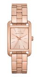 Michael Kors Monroe Three Hand Rose Gold Dial Rose Gold Steel Strap Watch for Women - MKO1032 Authentic Buy Shop Now