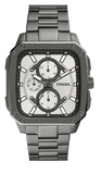 Fossil Inscription Multifunction Silver Dial Grey Steel Strap Watch for Men - BQ2657 Authentic Buy Shop Now