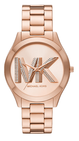 Michael Kors Slim Runway Analog Rose Gold Dial Rose Gold Steel Strap Watch For Women - MK4733 Authentic Buy Shop Now