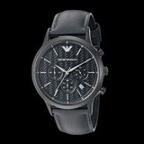 Emporio Armani Renato Chronograph Quartz Blue Dial Blue Leather Strap Watch For Men - AR2481 Authentic Buy Shop Now