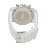 Emporio Armani Classic Chronograph White Dial White Rubber Strap Watch For Men - AR1054 Authentic Buy Shop Now