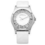 Marc Jacobs Henry Skeleton White Dial White Leather Strap Watch for Women - MBM1241 Authentic Buy Shop Now
