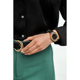 Michael Kors Mini Lennox Quartz Black Dial Black Silicone Strap Watch For Women - MK7281 Authentic Buy Shop Now