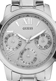 Guess Mini Sunrise Silver Dial Silver Steel Strap Watch For Women - W0448L1 Authentic Buy Shop Now